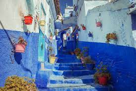 blauwe stad