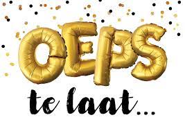 te laat copy